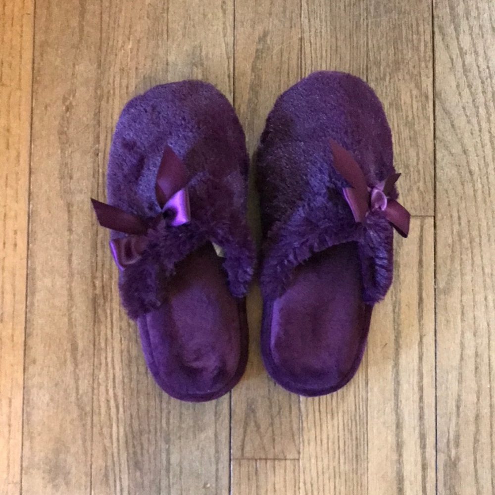 Purple slippers